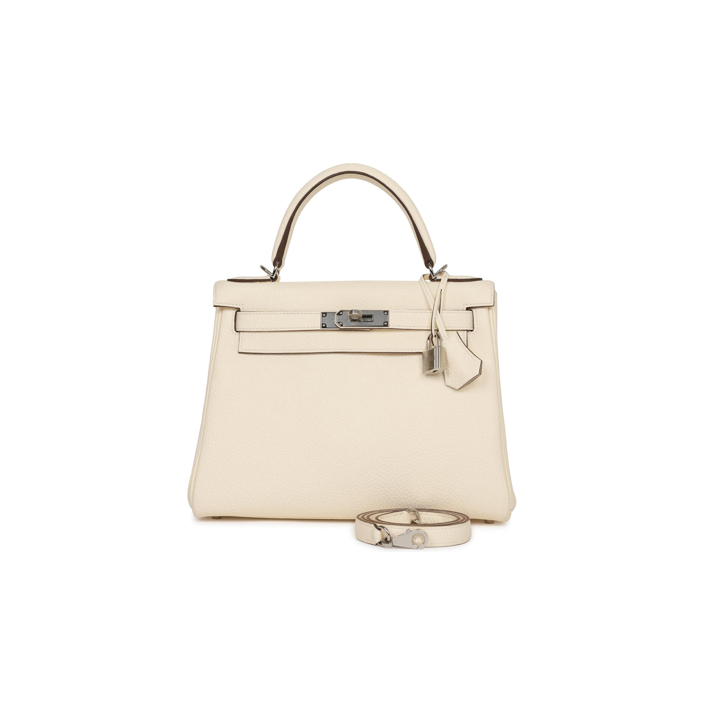HERMES KELLY 28 CLEMENCE PALLADIUM HARDWARE (28*22*10cm)